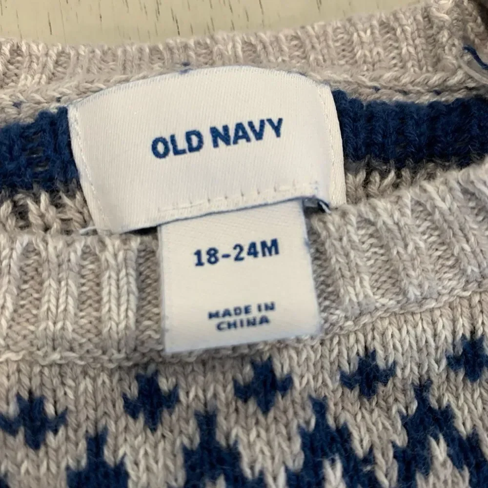 The Children's Place Boys Blue Jeans and  Old Navy/ Carter’s Sweater